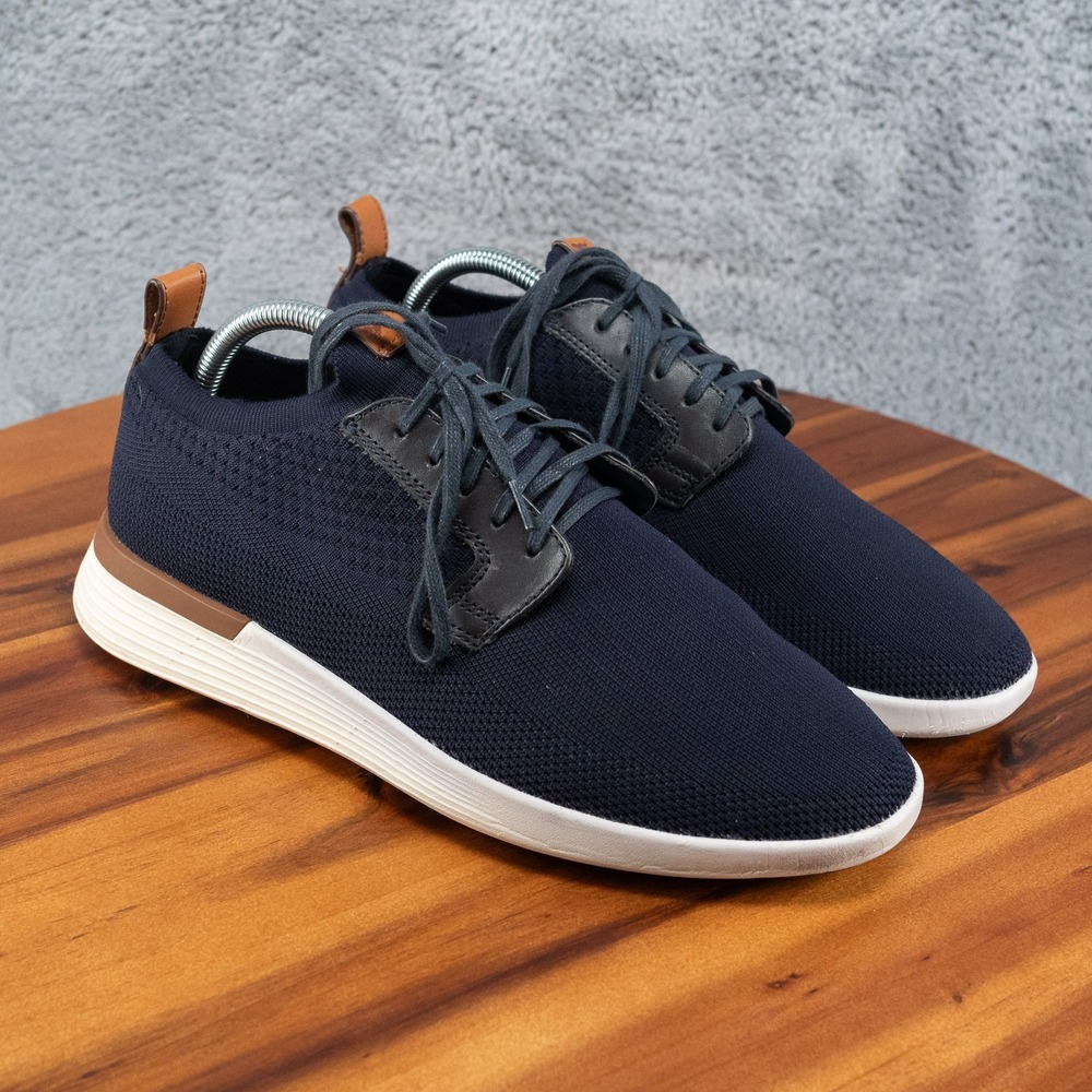 Wolf & Shepherd Swiftknit Derby Shoes Blue Sneakers Mens Size 8 *No Insoles*